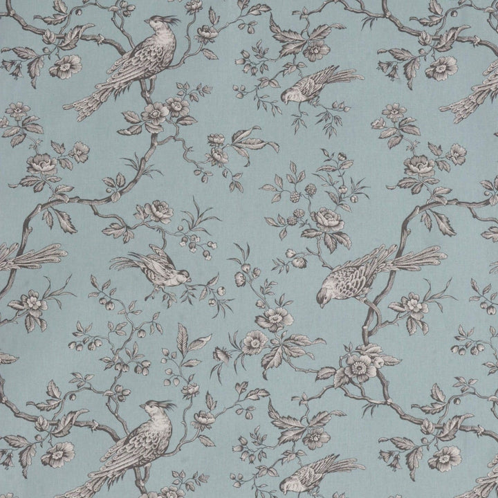 Isabelle Bird Toile Sky Cotton Double Width Fabric