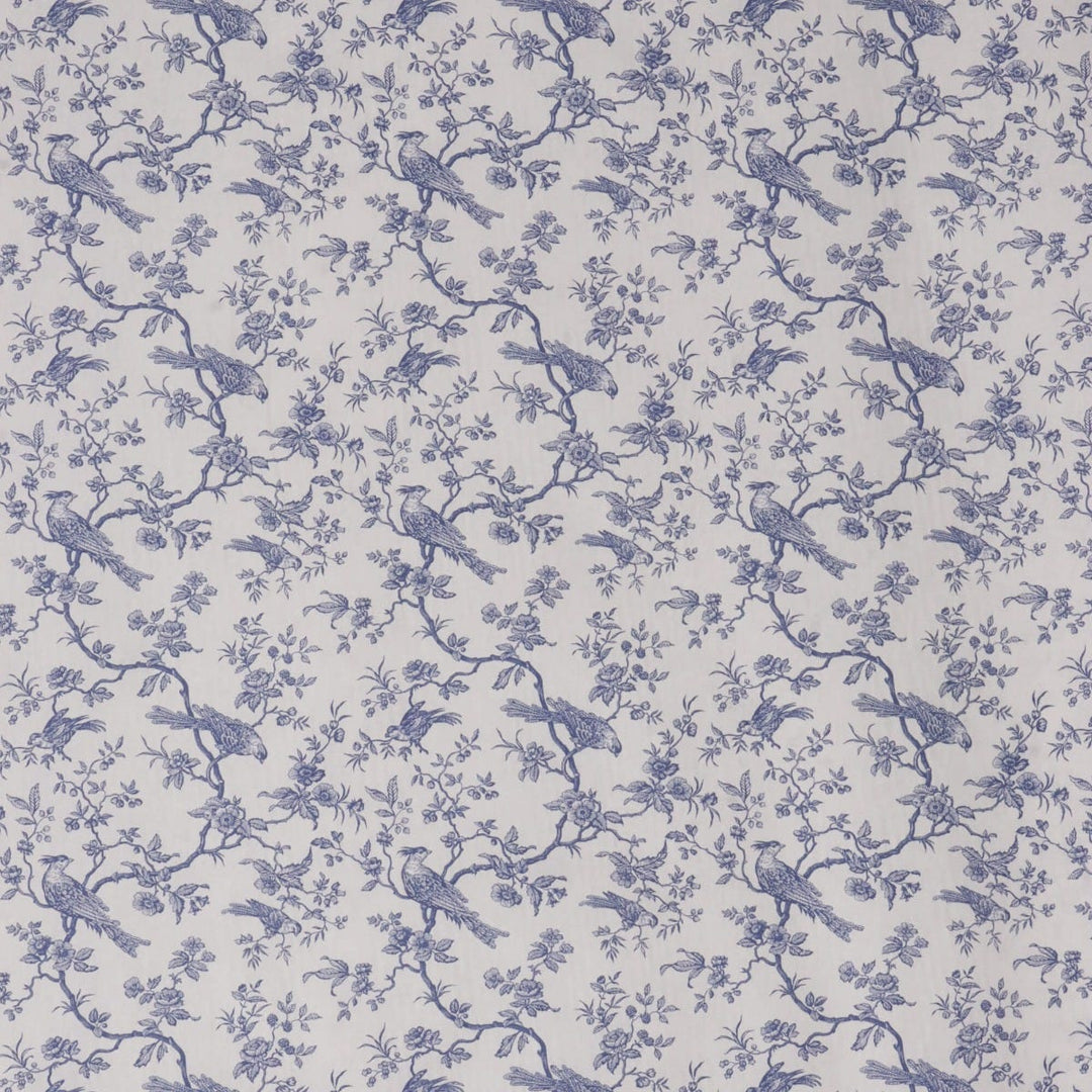 Isabelle Bird Toile Mini Blue Cotton Double Width Fabric