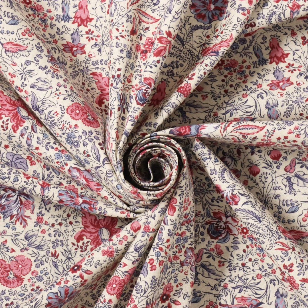 Indienne Mini Floral Rose 160cm Fabric