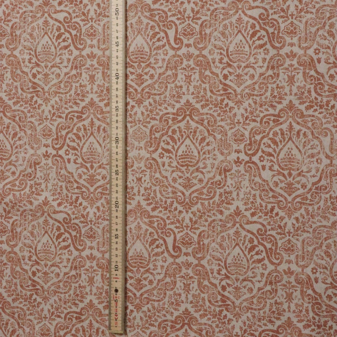 Aragon Vintage Rust Double Width Fabric