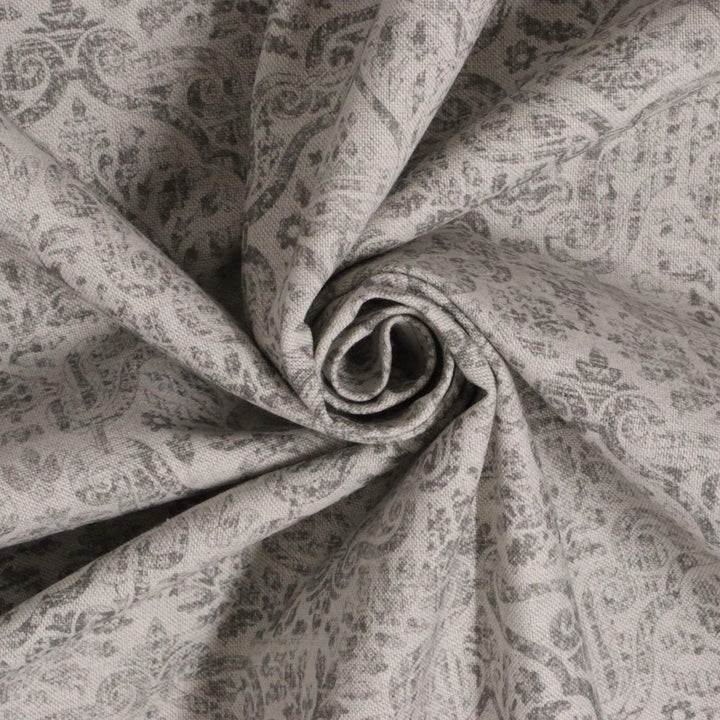 Aragon Vintage Silver Double Width Fabric