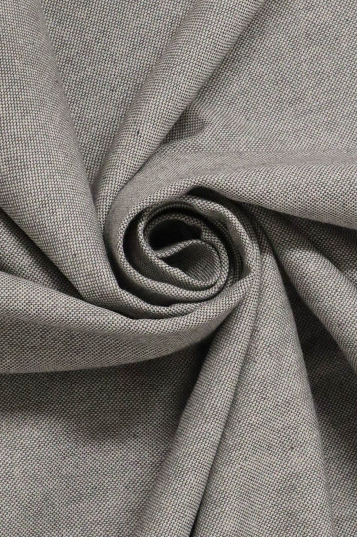 Avena Plain Grey Double Width Fabric