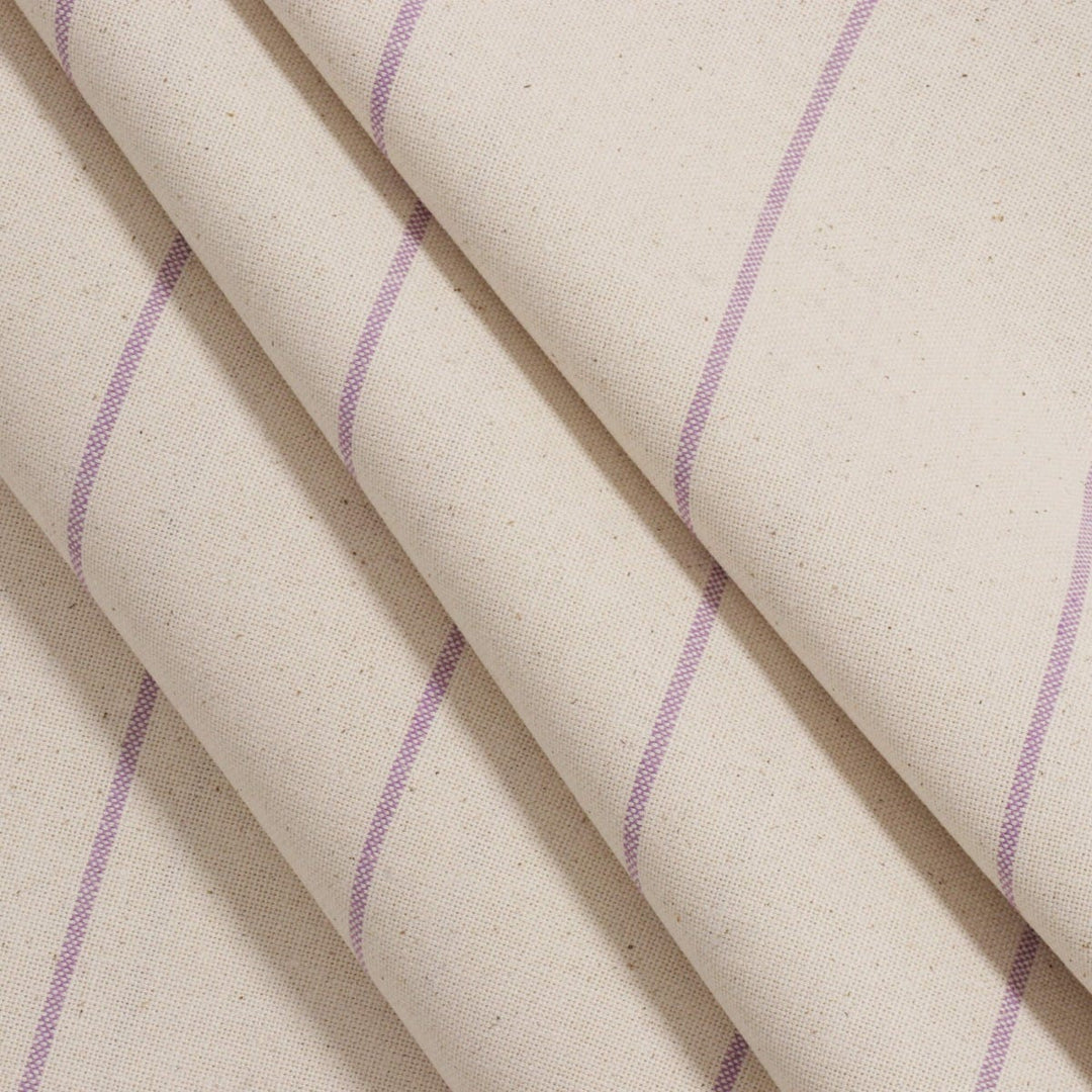 Cadiz Stripe Mauve Double Width Fabric