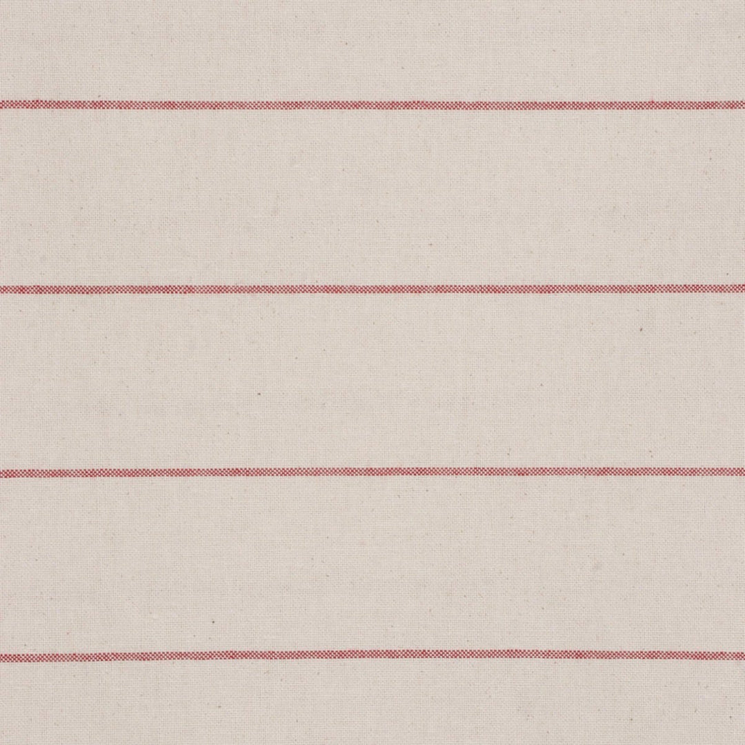 Cadiz Stripe Red Double Width Fabric