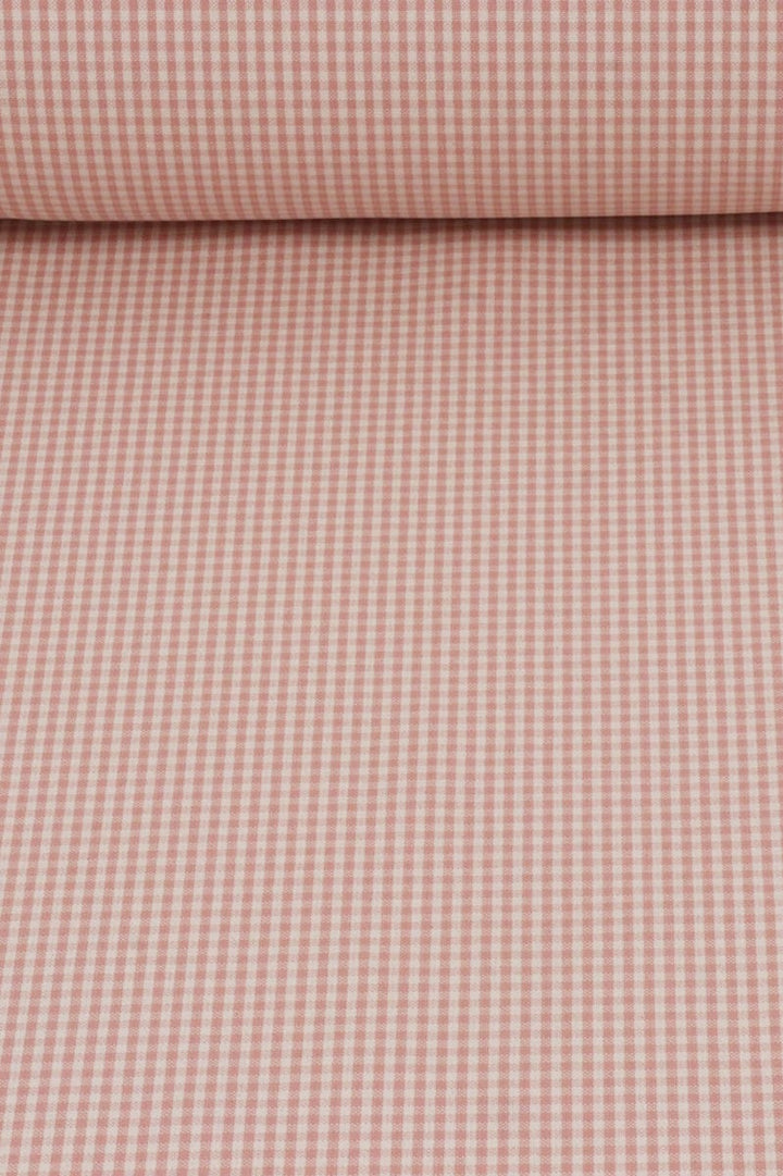 Cottage Gingham Blush Fabric