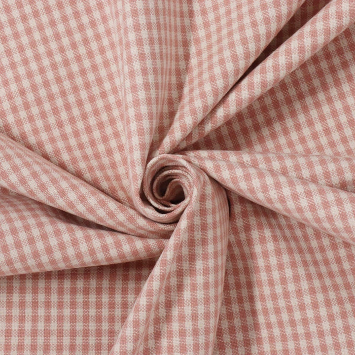 Cottage Gingham Blush Fabric