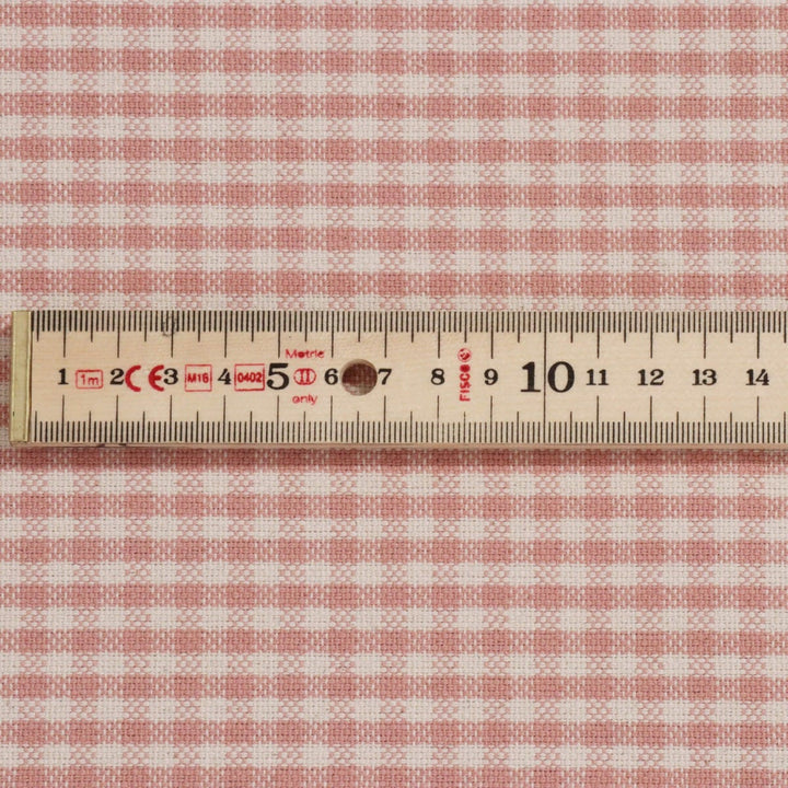 Cottage Gingham Blush Fabric