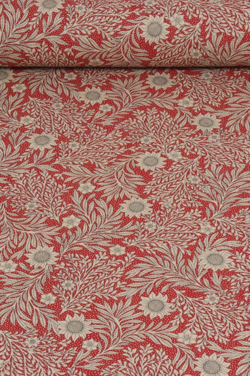 Coleton Floral Paprika Fabric