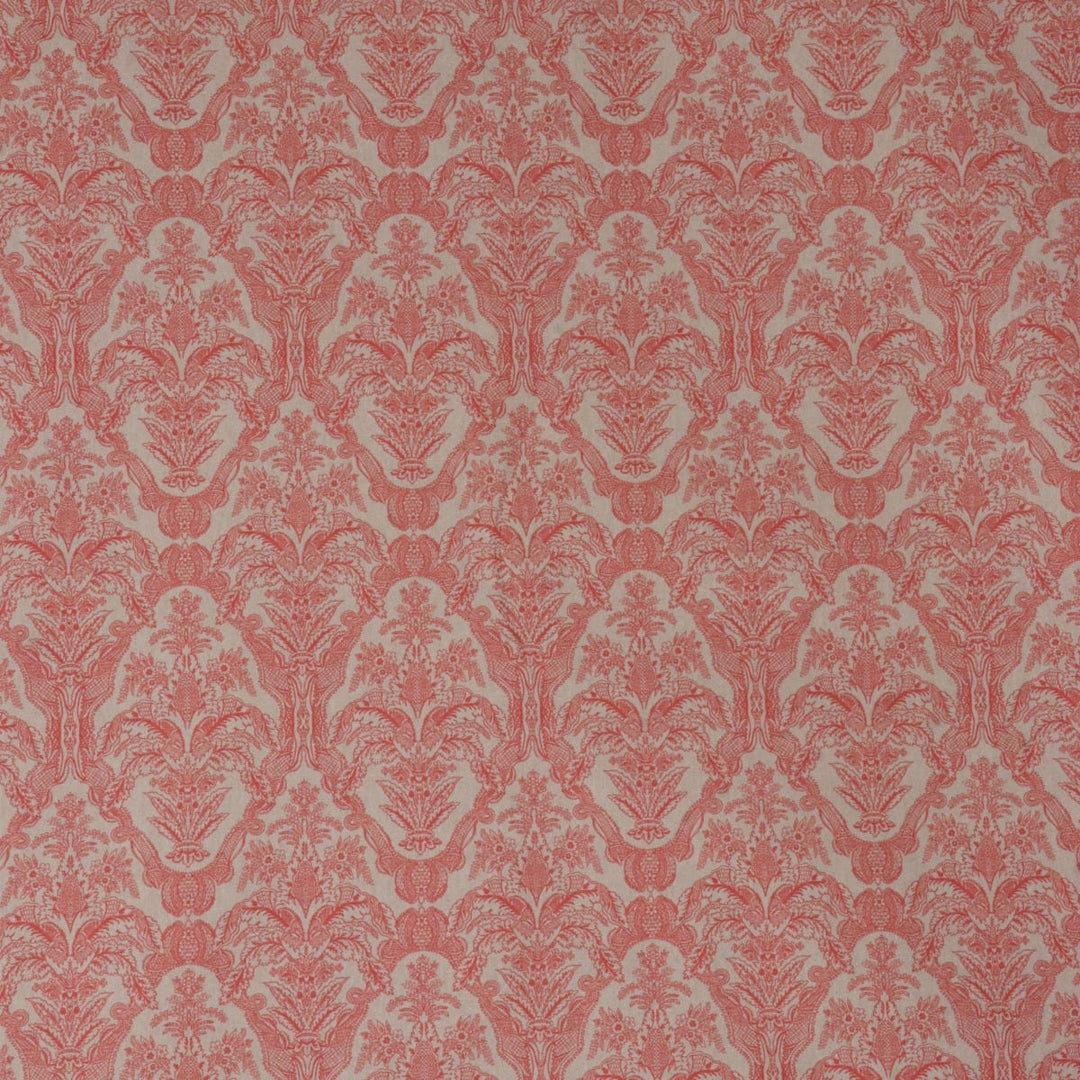 Siena Coral / Linen Fabric