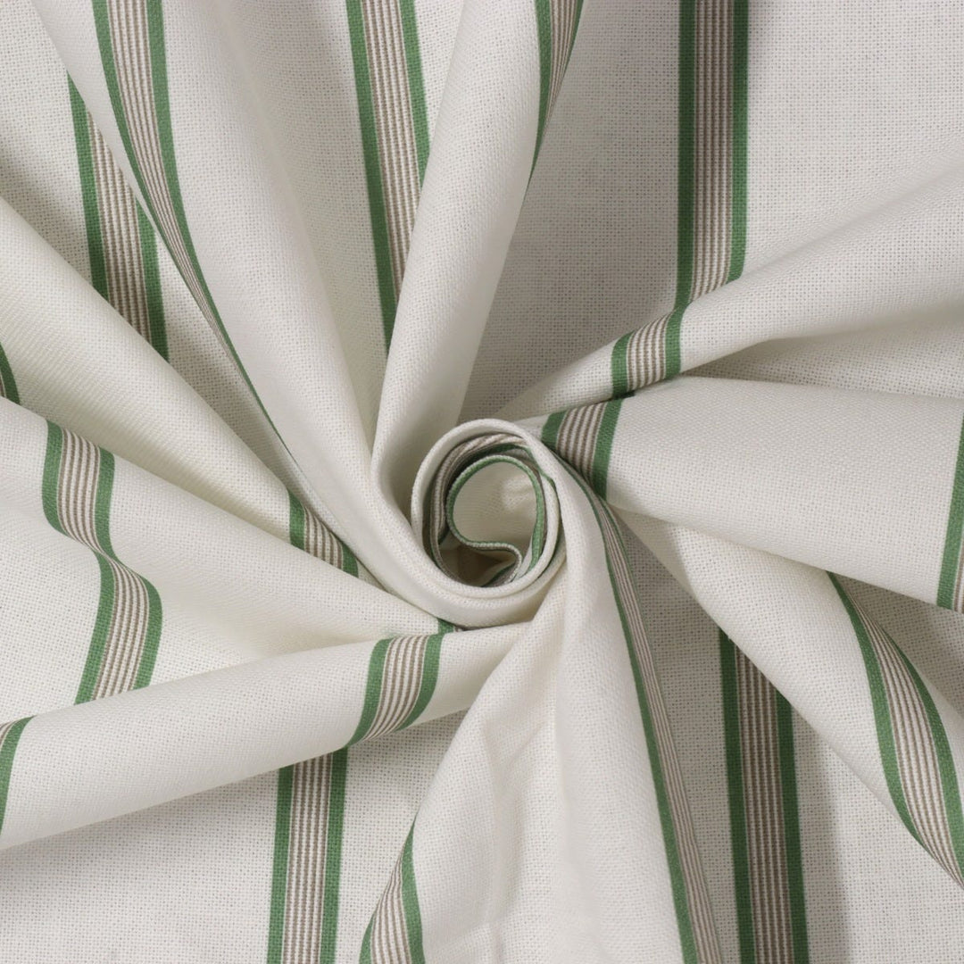 Raleigh Stripe Green Fabric