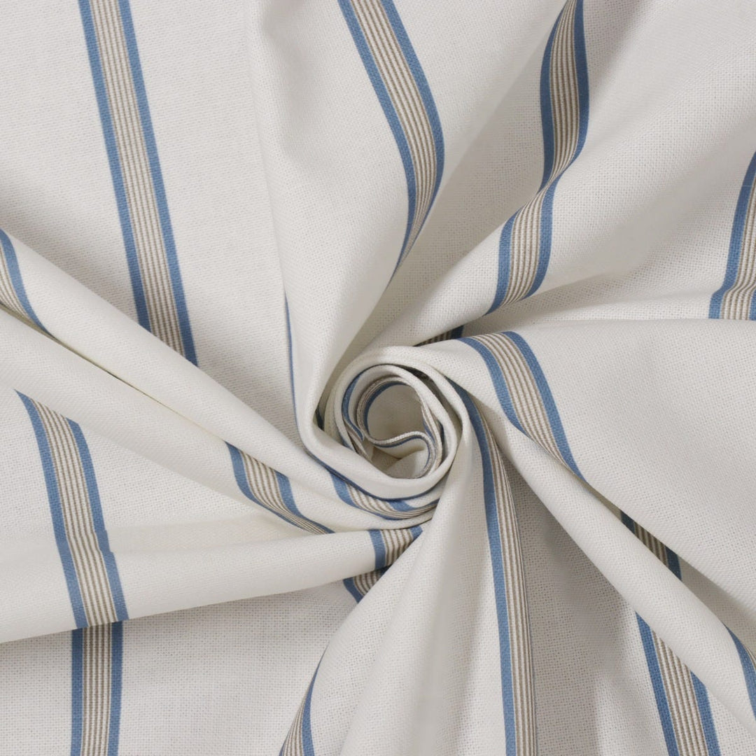 Raleigh Stripe Blue Fabric