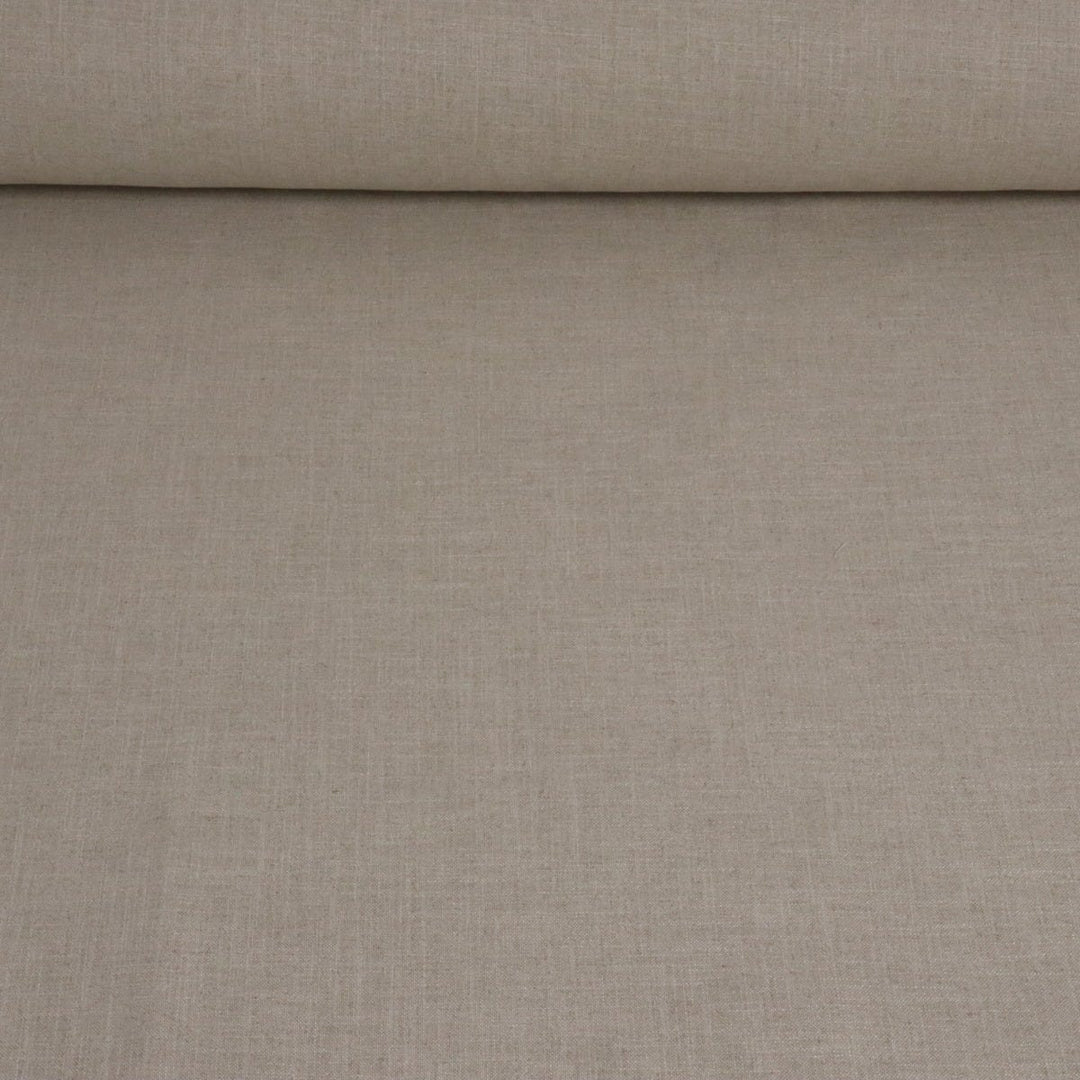 Girona Plain Natural Double Width Fabric