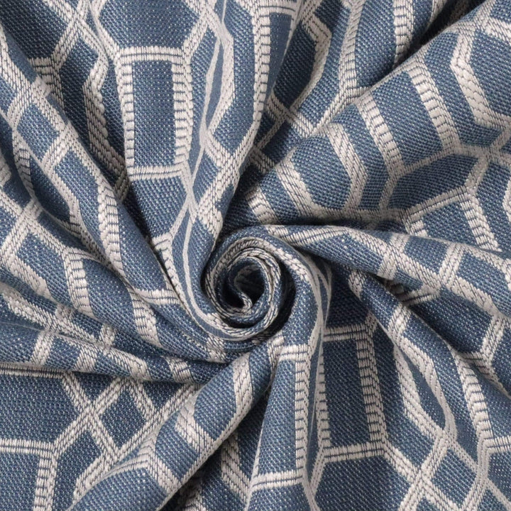 Utopia Trellis Denim Upholstery Fabric