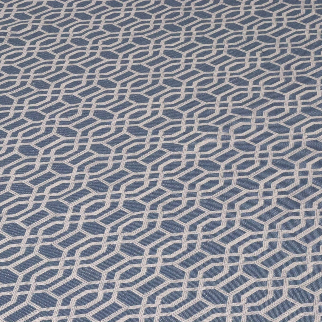 Utopia Trellis Denim Upholstery Fabric