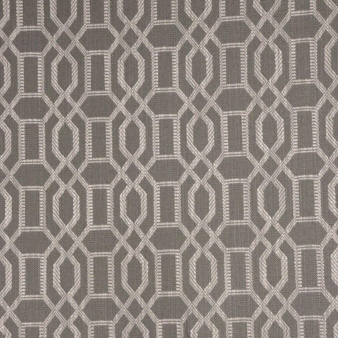 Utopia Trellis Taupe Upholstery Fabric