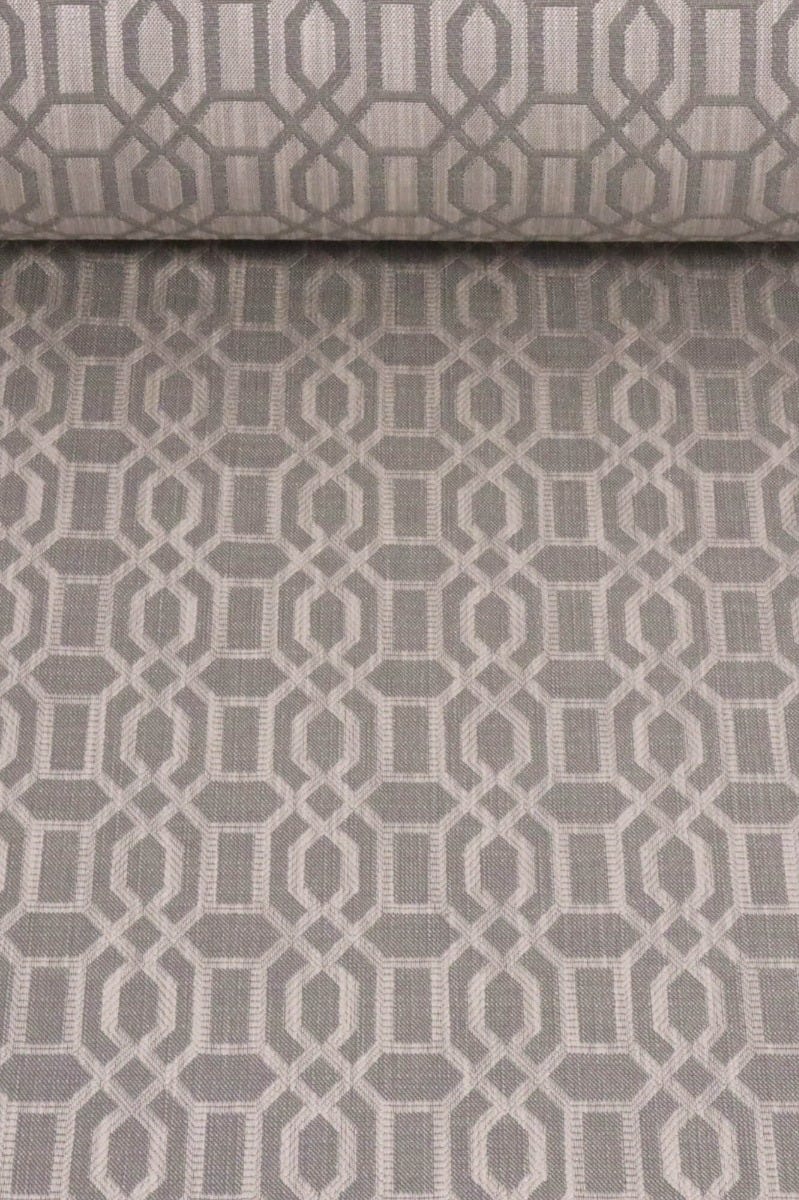 Utopia Trellis Taupe Upholstery Fabric