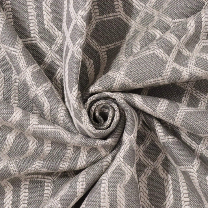 Utopia Trellis Taupe Upholstery Fabric