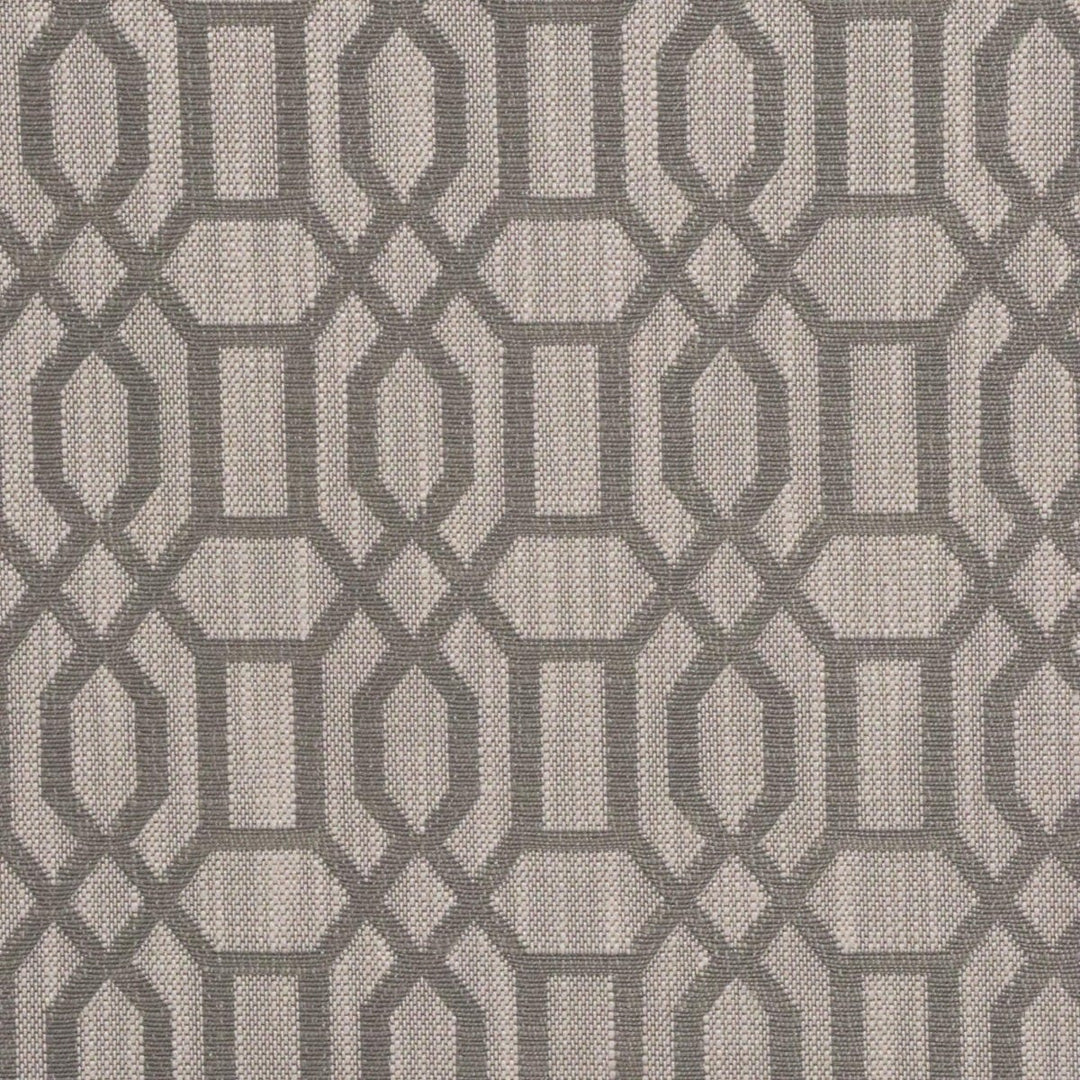 Utopia Trellis Taupe Upholstery Fabric