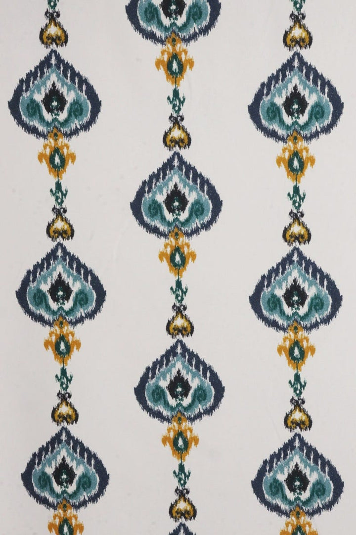 Kasbah Blue / White Fabric