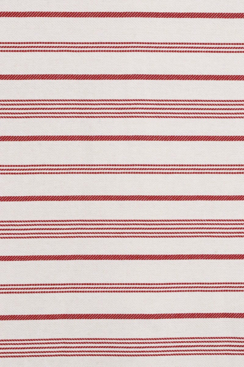 Double Width Milford Stripe Red Fabric