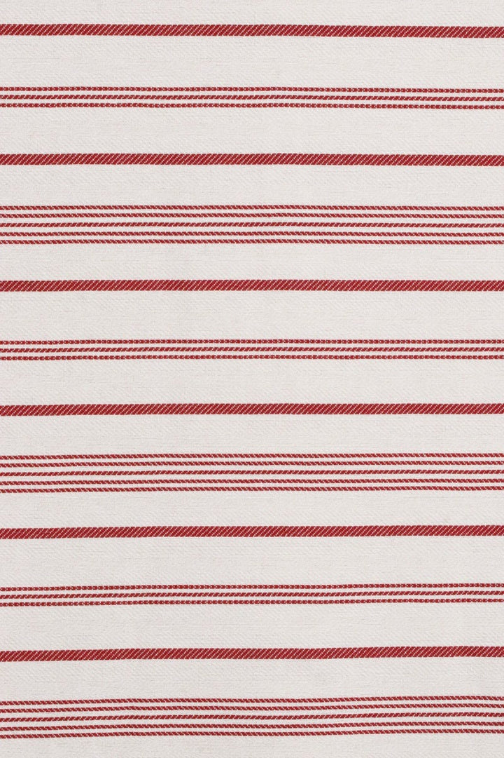 Double Width Milford Stripe Red Fabric