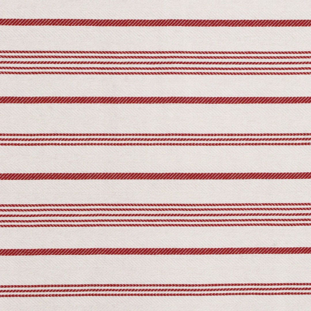 Double Width Milford Stripe Red Fabric