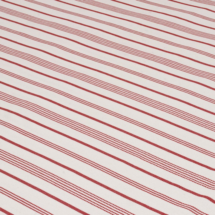 Double Width Milford Stripe Red Fabric