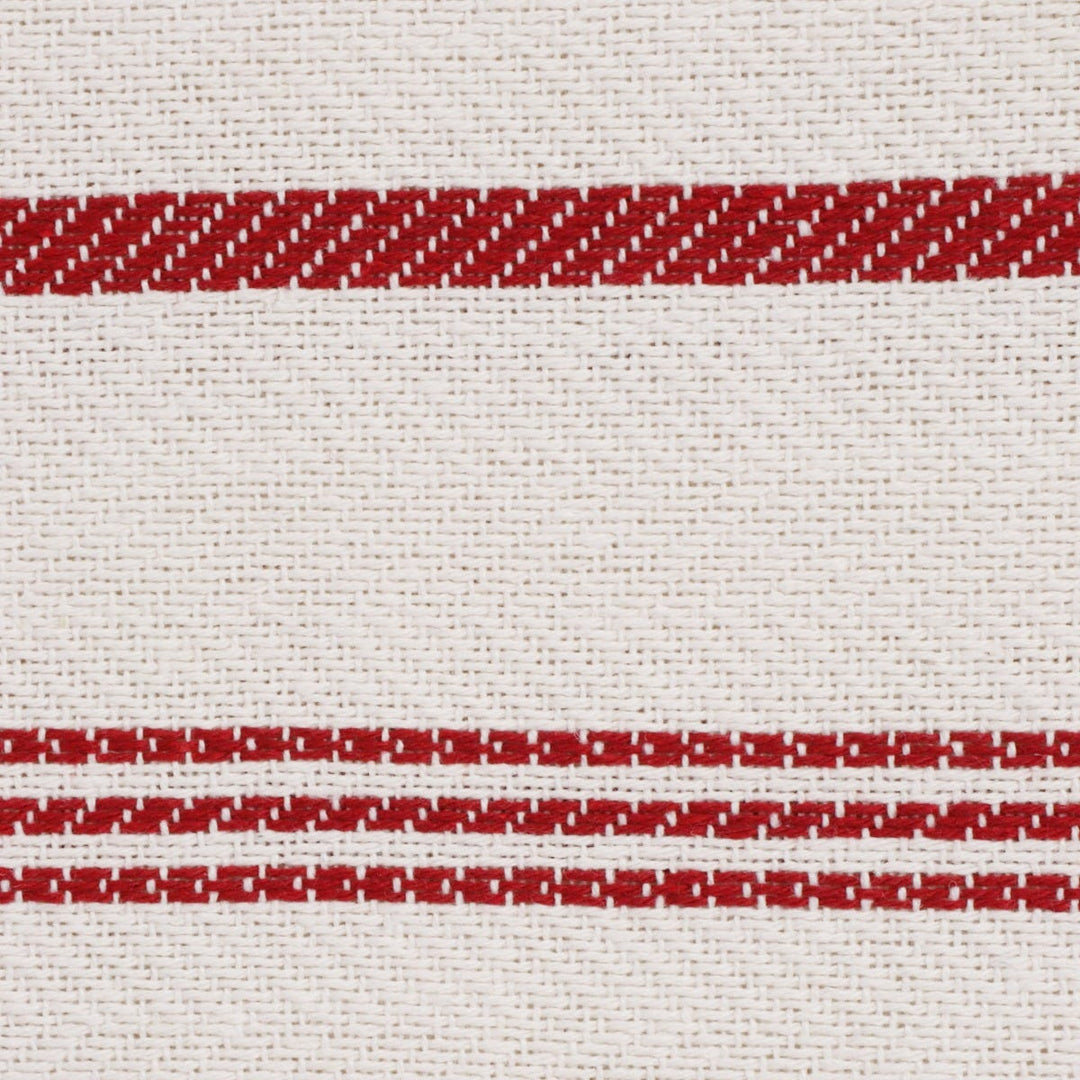 Double Width Milford Stripe Red Fabric