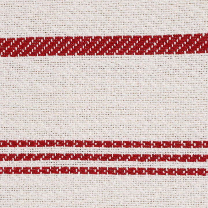 Double Width Milford Stripe Red Fabric