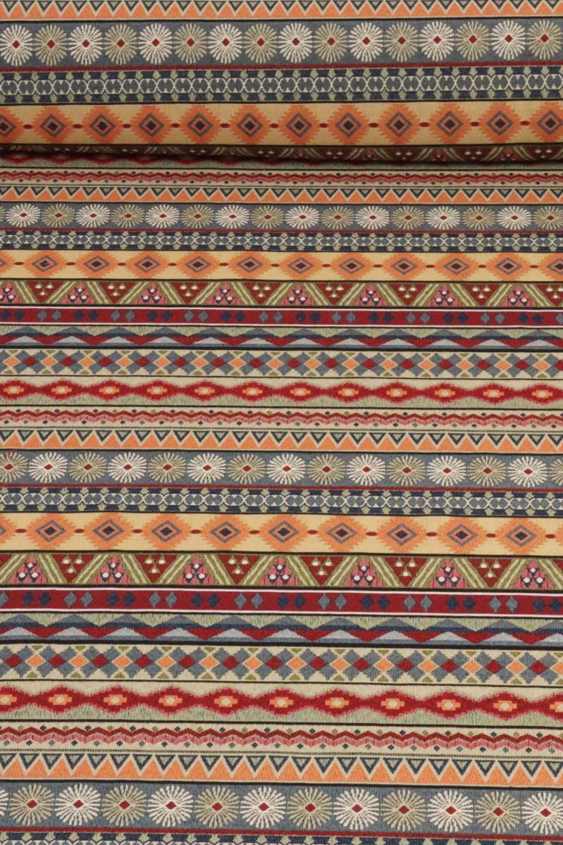 Aztec Stripe Tapestry Rustic Fabric