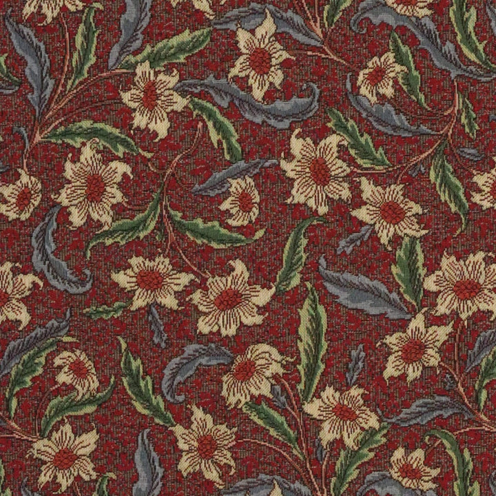 Stoneywell Red / Brown Tapestry Fabric