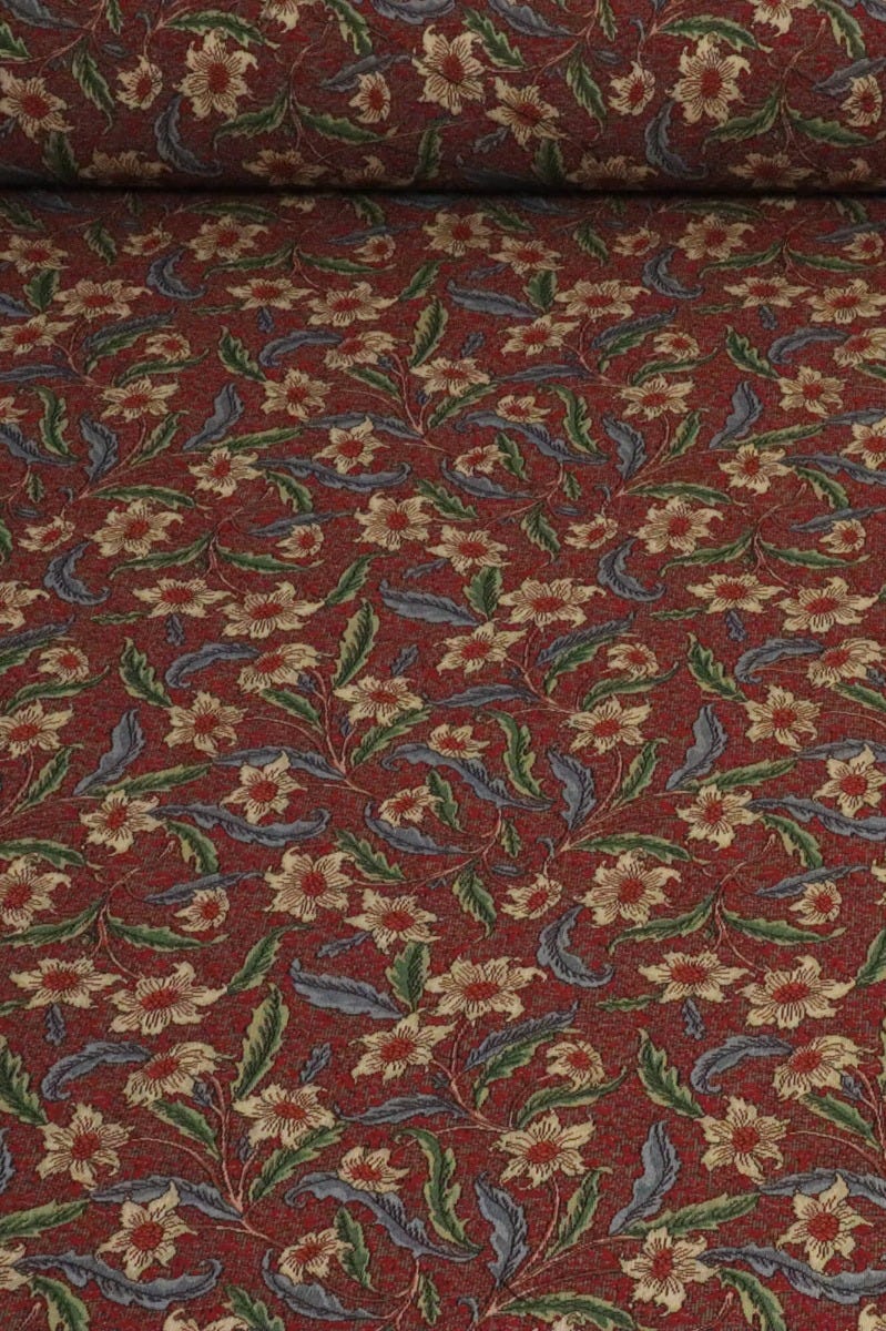 Stoneywell Red / Brown Tapestry Fabric