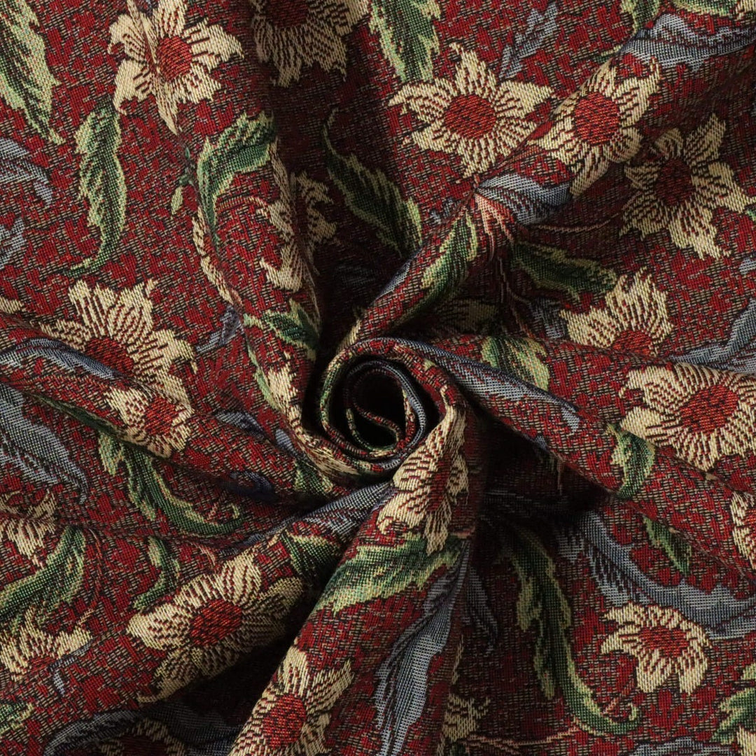 Stoneywell Red / Brown Tapestry Fabric