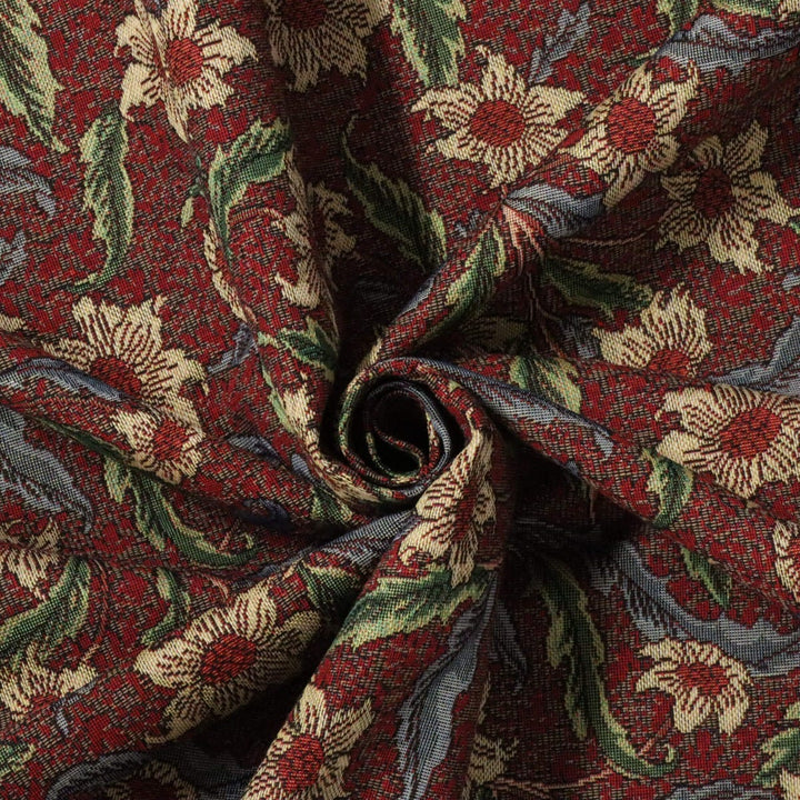 Stoneywell Red / Brown Tapestry Fabric