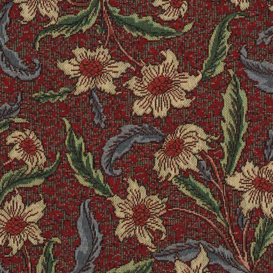 Stoneywell Red / Brown Tapestry Fabric