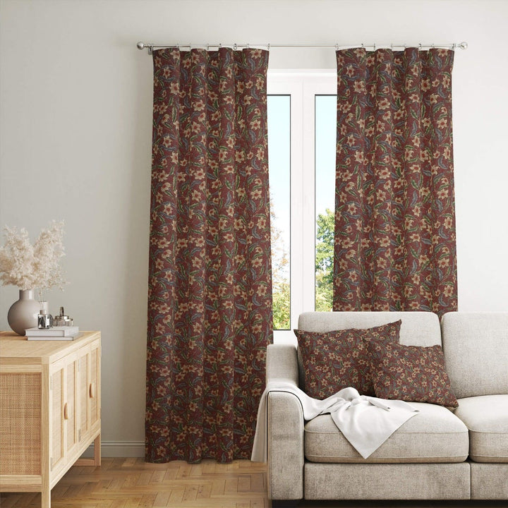 Stoneywell Red / Brown Tapestry Fabric