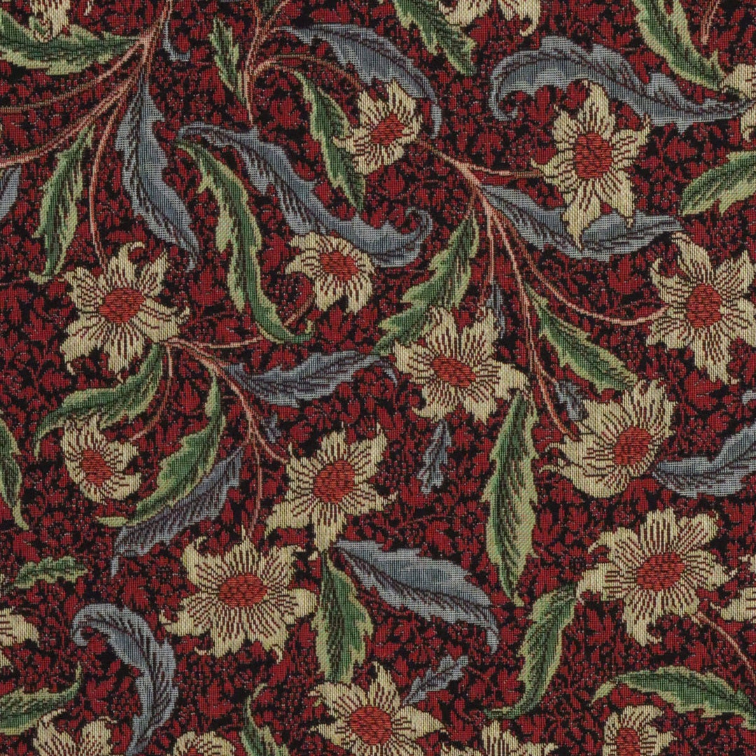 Stoneywell Red / Black Tapestry Fabric