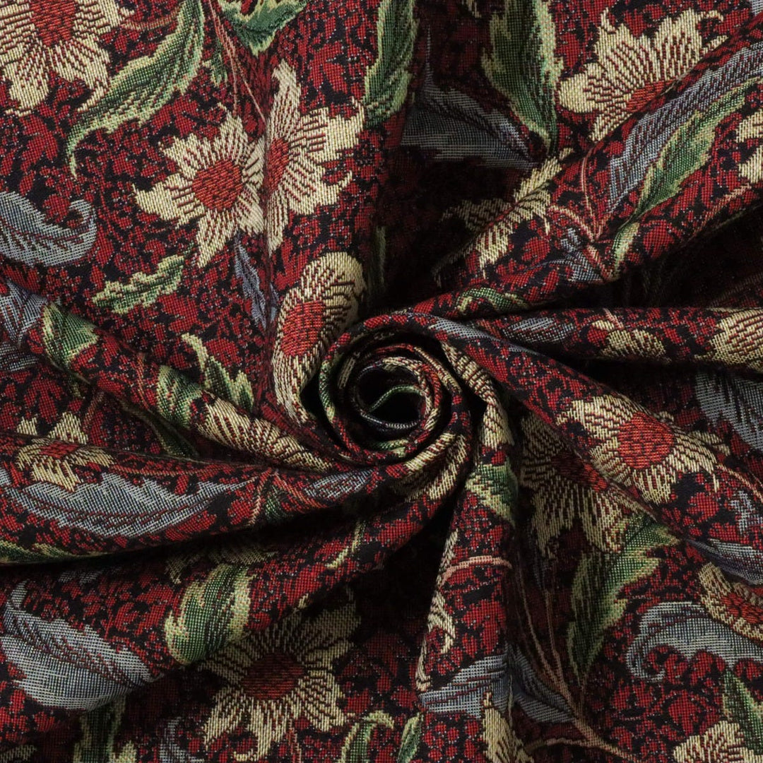 Stoneywell Red / Black Tapestry Fabric