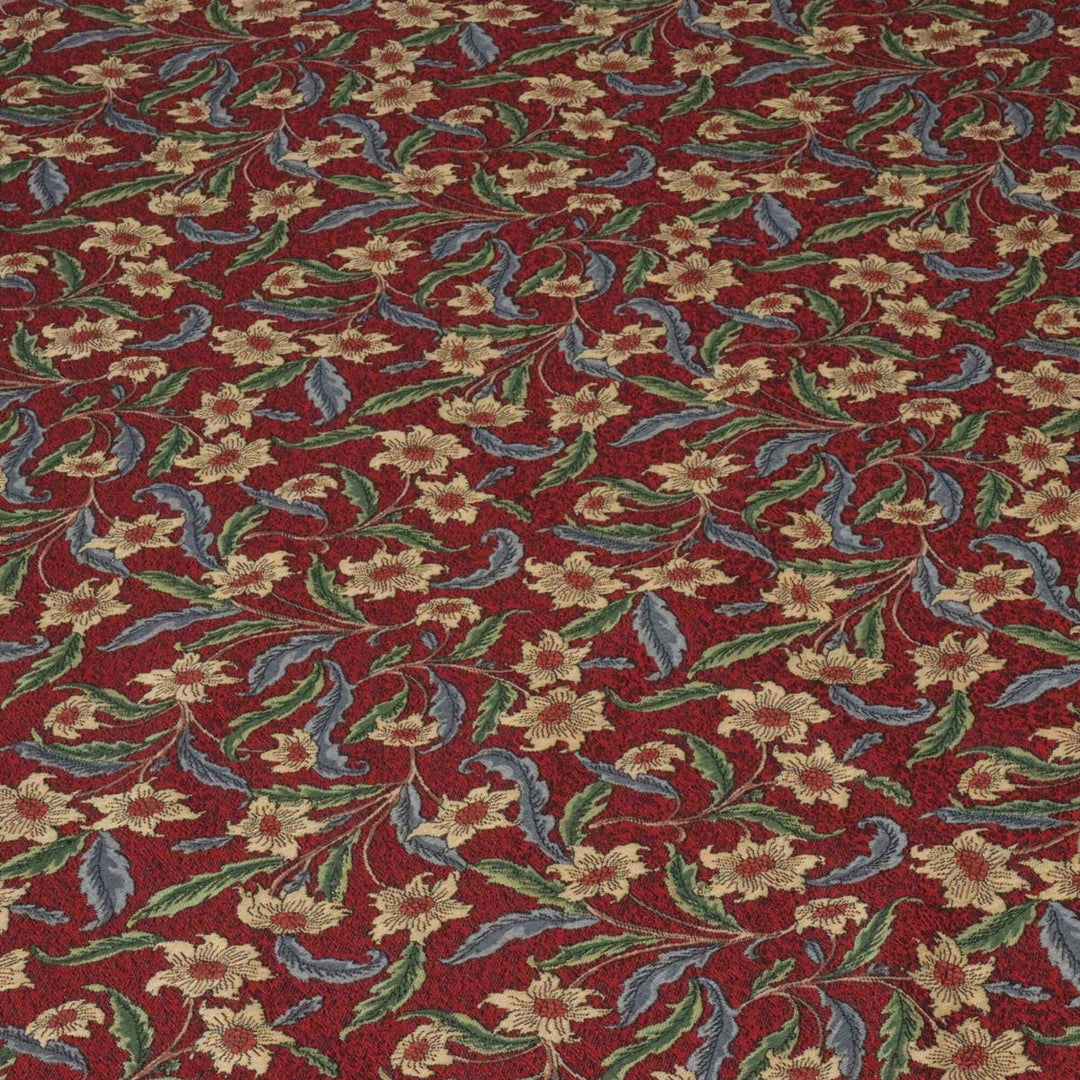 Stoneywell Red / Red Tapestry Fabric