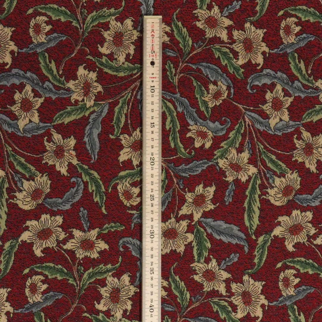 Stoneywell Red / Red Tapestry Fabric