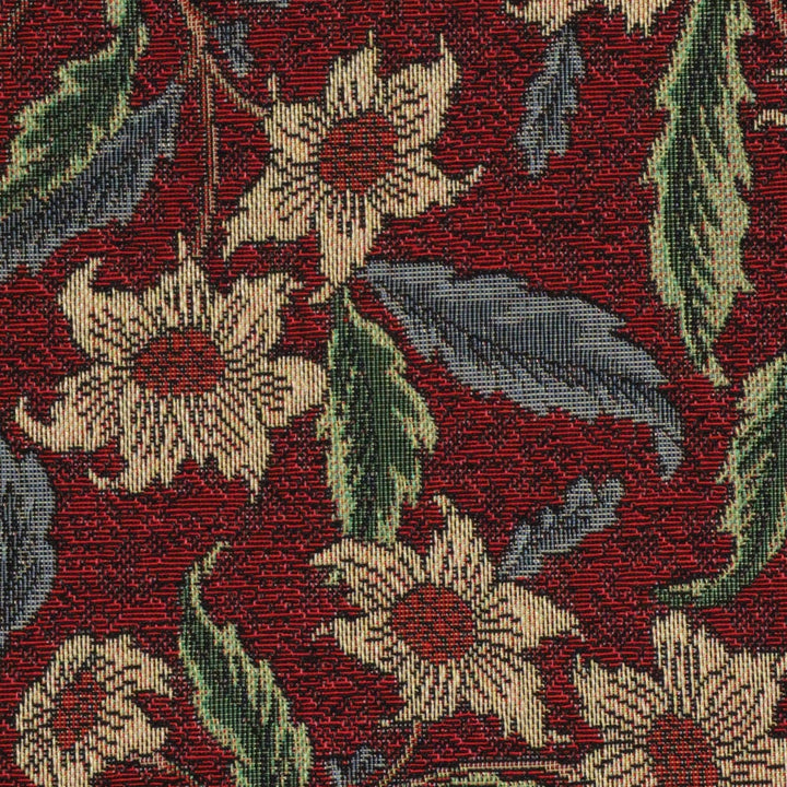 Stoneywell Red / Red Tapestry Fabric