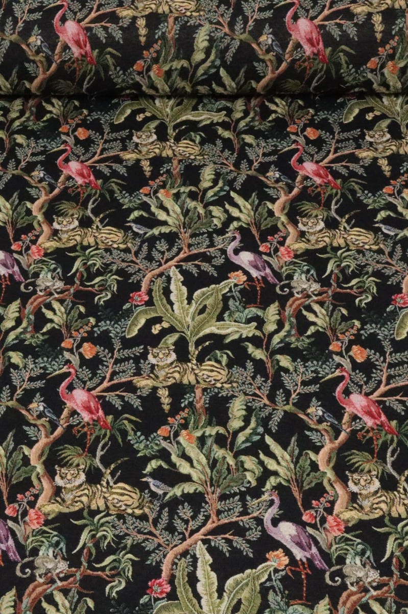 The Congo Black / Multi Tapestry Fabric