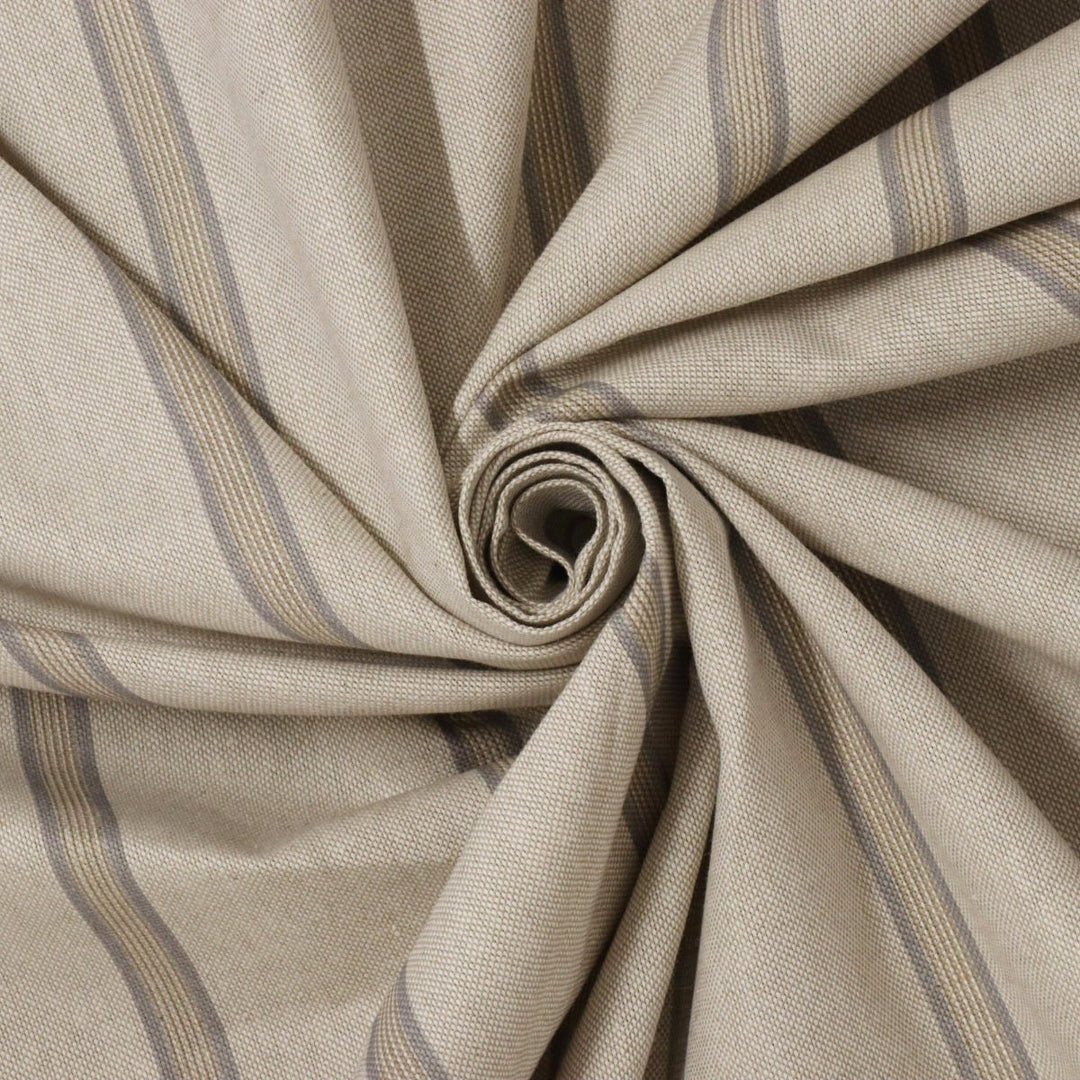 Columbia Stripe Pewter Fabric