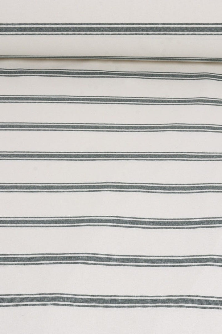 Limoges Stripe Green Double Width Fabric