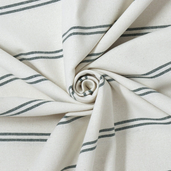 Toulouse Stripe Green Double Width Fabric