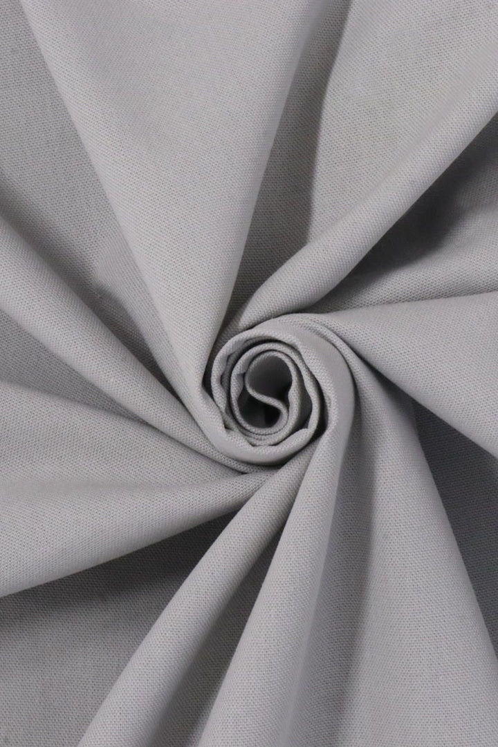 Double Width 100% Cotton Pearl Grey Fabric