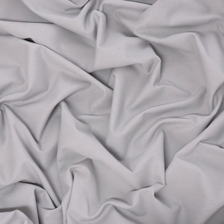 Double Width 100% Cotton Pearl Grey Fabric