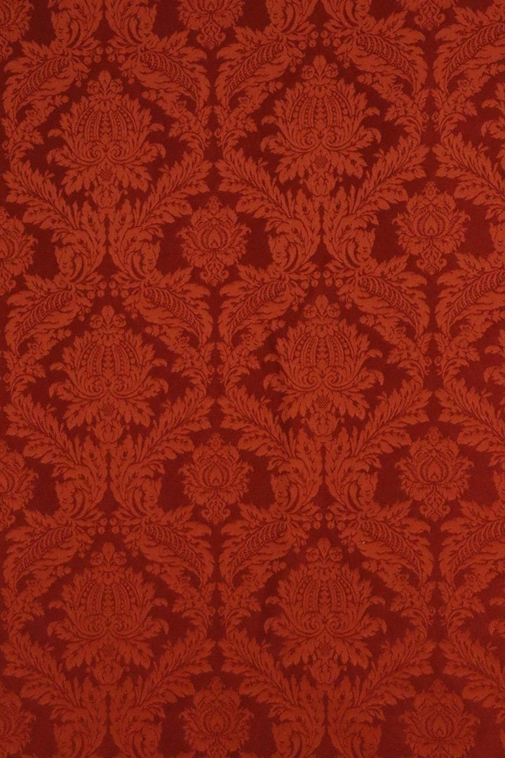 Alderton Luxury Damask Paprika Fabric