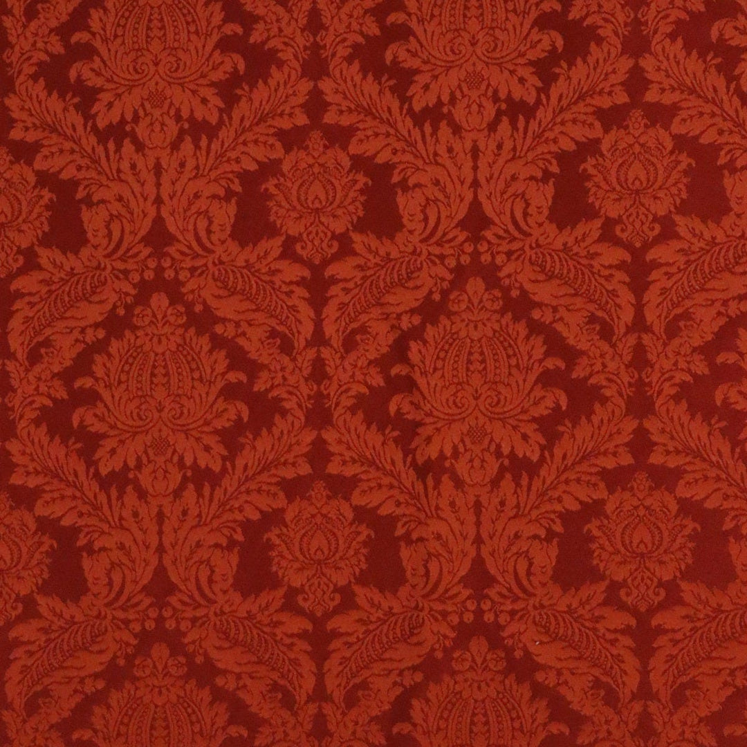 Alderton Luxury Damask Paprika Fabric