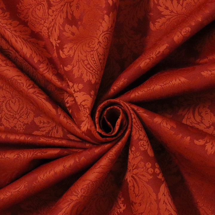 Alderton Luxury Damask Paprika Fabric